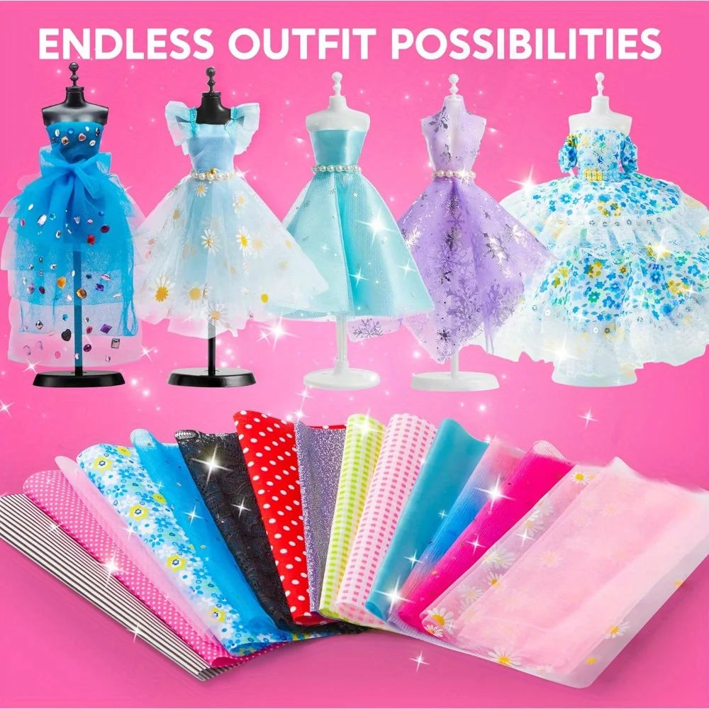 Joyfy 400+ Piece Fashion Design Sewing Kit for Girls 8-12