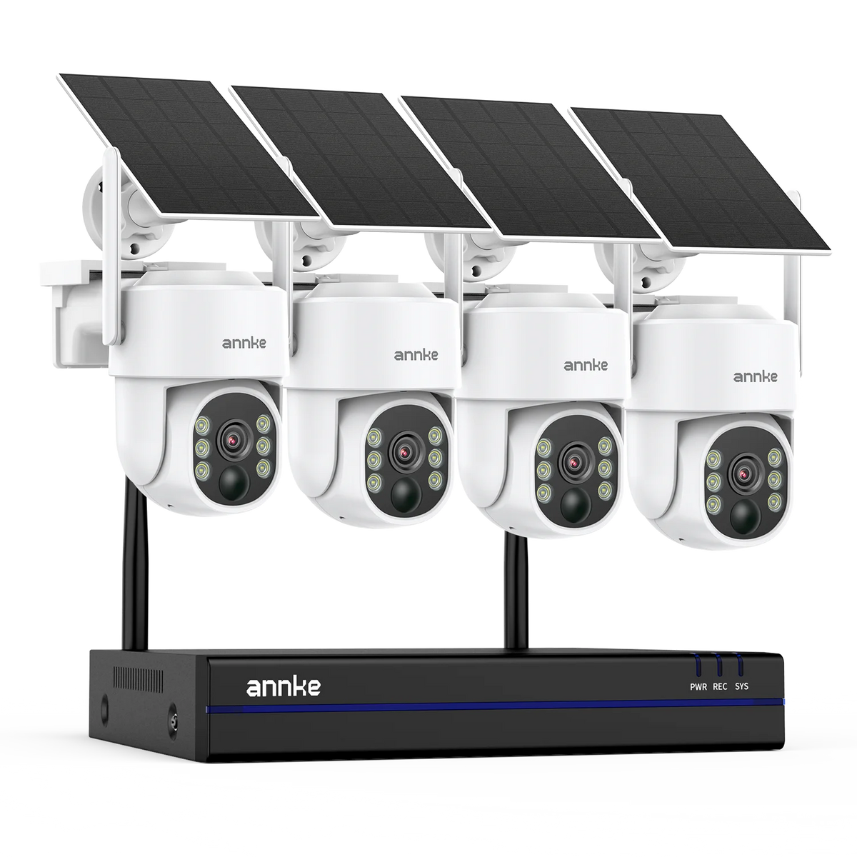 ANNKE 4MP Wireless 16CH NVR Solar Battery Surveillance Camera Kit