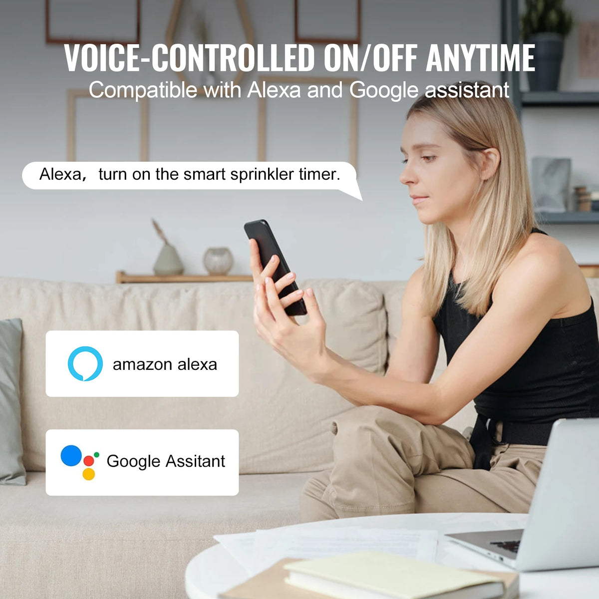 SucceBuy WiFi Sprinkler Timer For Hose Faucet Smart Control